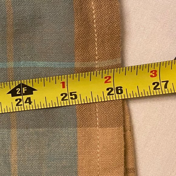 Evan Picone Plaid Cotton/Wool Shacket Size 12 Faux Suede - Picture 12 of 12